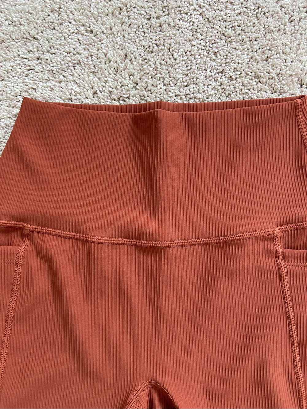 Active by Teal • Rust Ribbed Workout Set - Picture 8 of 16
